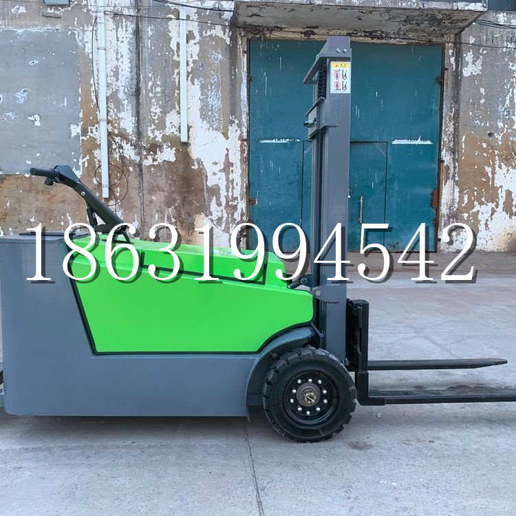梁山县小型电动叉车1吨2吨步行站驾式电瓶堆高充电装卸车液压升降车铲车
